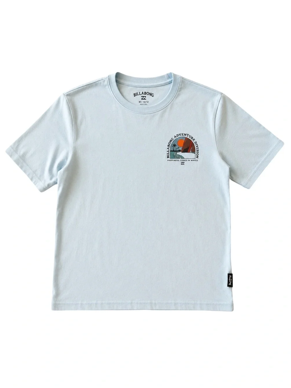 Billabong Adventure Division Light Blue Graphic Tee Boys Medium 10/12